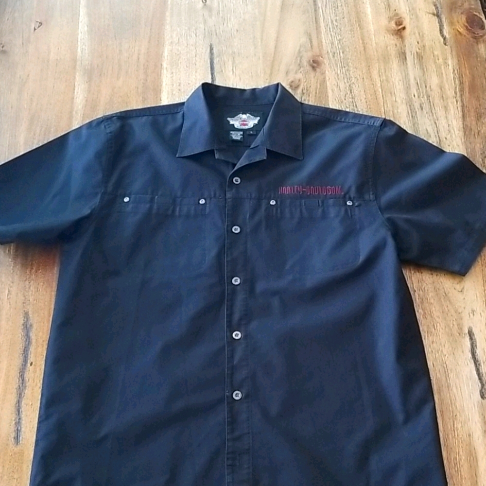 Harley Davidson button down shirt